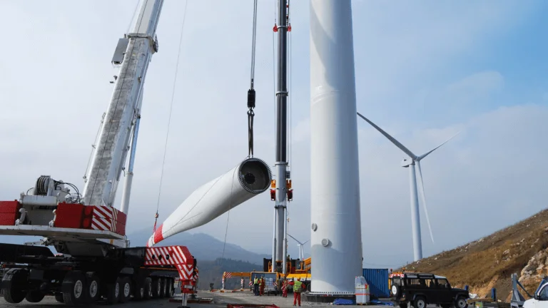 Installation d'une éolienne