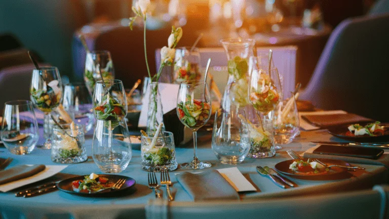 Un repas de mariage végétarien